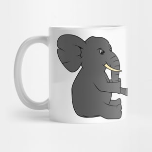 Funny little elephant with a ball Mug